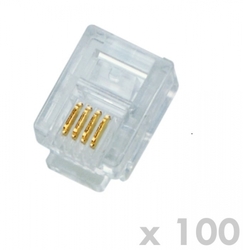 DATACOM Plug UTP CAT3 6p4c- RJ11 lanko - 100 pack