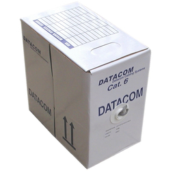 DATACOM UTP drát CAT6  LSOH,Dca-s2d2a1  305m box šedý