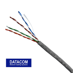 DATACOM UTP lanko CAT5E  LSOH  305m box šedý