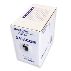 DATACOM UTP lanko CAT5E  PVC  305m box černý