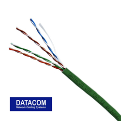 DATACOM UTP lanko CAT5E  PVC  305m box zelený