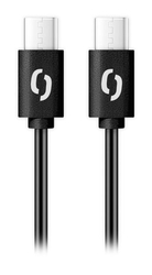 Datový kabel ALIGATOR POWER 65W, USB-C/USB-C 3A, 0,5m černý