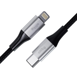 Datový kabel Allity AUC-01 USB-C/Lightning 1m 27W černý