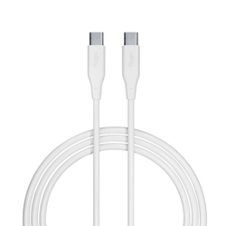 Datový kabel Allity AUC-02 USB-C/USB-C 1m 100W bílý