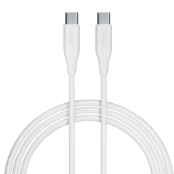 Datový kabel Allity AUC-02 USB-C/USB-C 1m 60W bílý