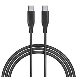 Datový kabel Allity AUC-02 USB-C/USB-C 1m 60W černý