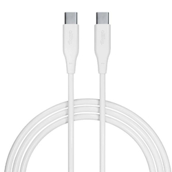 Datový kabel Allity AUC-02 USB-C/USB-C 2m 60W bílý