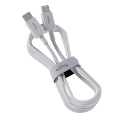 Datový kabel Allity AUC-03 USB-C/Lightning 1m 27W bílý