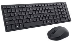 DELL KM555/ Anglická/ bezdrátová tichá klávesnice + myš/ USB/ černá