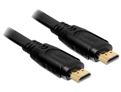 Delock HDMI 1.4 kabel A/A samec/samec, plochý, 1m (82669)