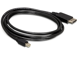 Delock kabel DisplayPort mini (samec) na Displayport (samec), 1,8 metru (82438)