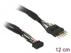 Delock Kabel USB 2.0 pin konektor samice pitch vdálenost 2,00 mm 10 pin > USB 2.0 pin konektor samec pitch vdálenost 2,5