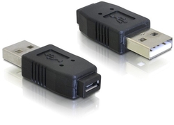 Delock redukce microUSB samice na USB-A samec (65029)