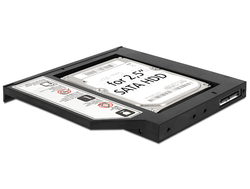 Delock Slim SATA 5,25 instalační rámeček pro 1 x 2,5" SATA HDD/SSD (61993)