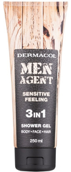 Dermacol Men Agent Sensitive Feeling 3in1 sprchový gel 250 ml Pro muže