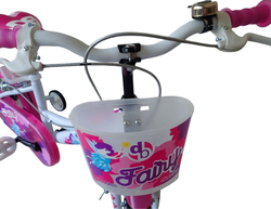 Dino bikes 166 RSN FAIRY Bílá, růžový potisk 16"