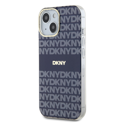 DKNY PC/TPU Repeat Pattern Tonal Stripe Magsafe Zadní Kryt pro iPhone 13 Blue