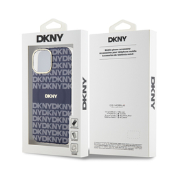 DKNY PC/TPU Repeat Pattern Tonal Stripe Magsafe Zadní Kryt pro iPhone 13 Blue