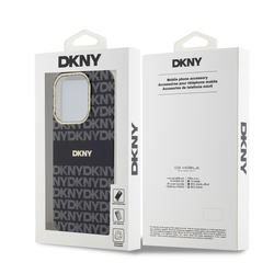 DKNY PC/TPU Repeat Pattern Tonal Stripe Magsafe Zadní Kryt pro iPhone 13 Pro Black