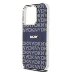 DKNY PC/TPU Repeat Pattern Tonal Stripe Magsafe Zadní Kryt pro iPhone 13 Pro Max Blue