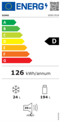 DOMO DO91701R Retro lednice s mrazákem 191/24 l, pistáciová