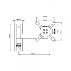 Držák Manhattan Universal, 33- 69 cm (13" - 27"), 23,5 cm