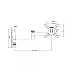 Držák Manhattan Universal 33 - 69 cm, 39 cm