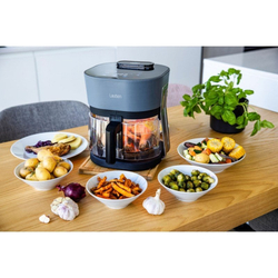 DTM Lauben Glass&SteamAir® Fryer 4500BG - Horkovzdušná fritéza, skleněný fritovací koš, objem 4,5l, 8 programů