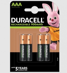 Duracell Rechargeable baterie 900mAh, 4ks (AAA)