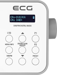 ECG RD 110 DAB Přenosné rádio, bílé