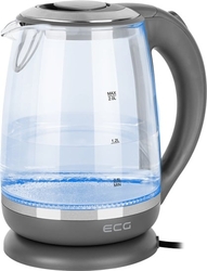 ECG RK 2020 Grey Glass Skleněná rychlovarná konvice, 2 l