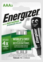 Energizer Nabíjecí baterie - AAA / HR03 - 700mAh POWER PLUS DUO, 2 ks