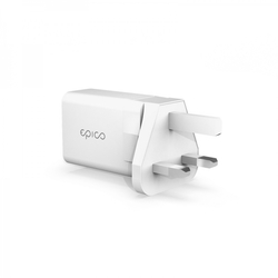 Epico 20W PD CHARGER WITH CHANGEABLE PLUG (EU, UK) - bílá