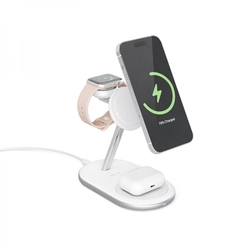 Epico 3in1 MagSafe Charging Stand - Charging for iPhone 15W - bílá