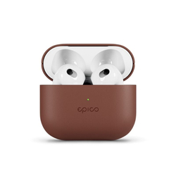 Epico Leather Case Airpods 3 - hnědá