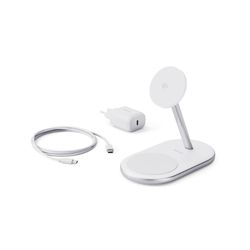 Epico UltraBase Qi2 2in1 Mag+ Wireless Charging Stand EX40 - bílý