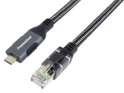 Ethernetový kabel USB-C -> LAN RJ45 10/100/1000 MBIT délka 1m