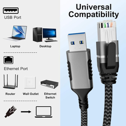 Ethernetový kabel USB3.2 -> LAN RJ45 10/100/1000 MBIT délka 1m