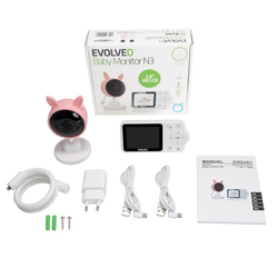 EVOLVEO Baby Monitor N3 růžová