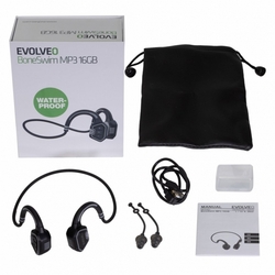 EVOLVEO BoneSwim MP3 16GB šedé