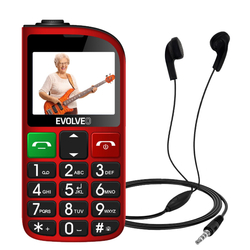 EVOLVEO EasyPhone FL, červený