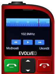 EVOLVEO EasyPhone FL, červený