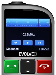 EVOLVEO EasyPhone FL, stříbrná