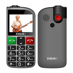 EVOLVEO EasyPhone FL, stříbrná