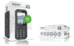 EVOLVEO StrongPhone X5 černo-šedý