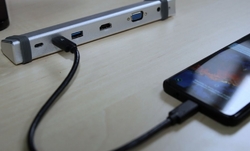 EVOLVEO USB -C MULTIPORT 1 10Gbs, kovový 