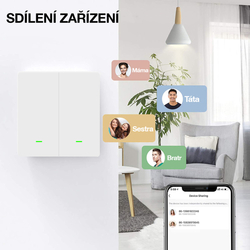 EVOLVEO WiFi Dual Switch, chytrý vypínač