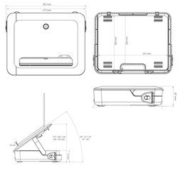 Fellowes BREYTA Kufřík a podložka pod notebook černý