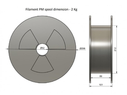 Filament PM 1.75 PETG 2kg, černá