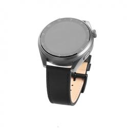 Fixed Leather Strap s šířkou 22mm pro smartwatch, černý